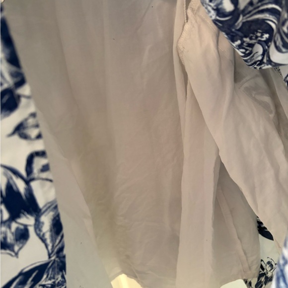 Abercrombie & Fitch Emerson Poplin Puff Sleeve Mini Dress Blue Babydoll Size Med - Picture 6 of 9